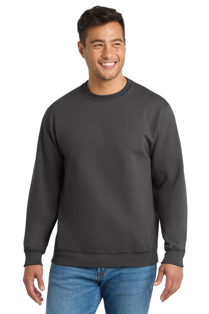 Port &amp; Co Tall Essential Fleece Crewneck Sweatshirt