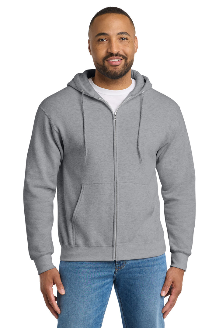 Port &amp; Co Tall Essential Fleece Full-Zip Hooded Sweatshirt