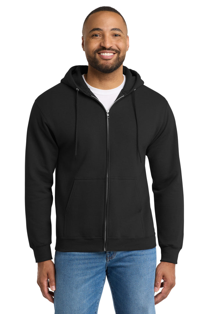 Port &amp; Co Tall Essential Fleece Full-Zip Hooded Sweatshirt