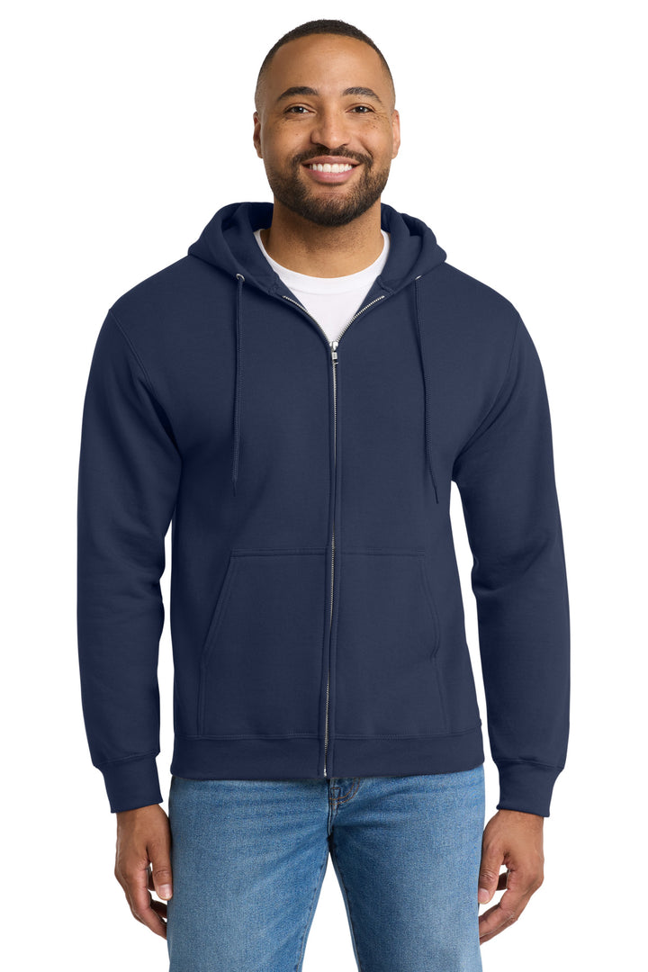 Port &amp; Co Tall Essential Fleece Full-Zip Hooded Sweatshirt