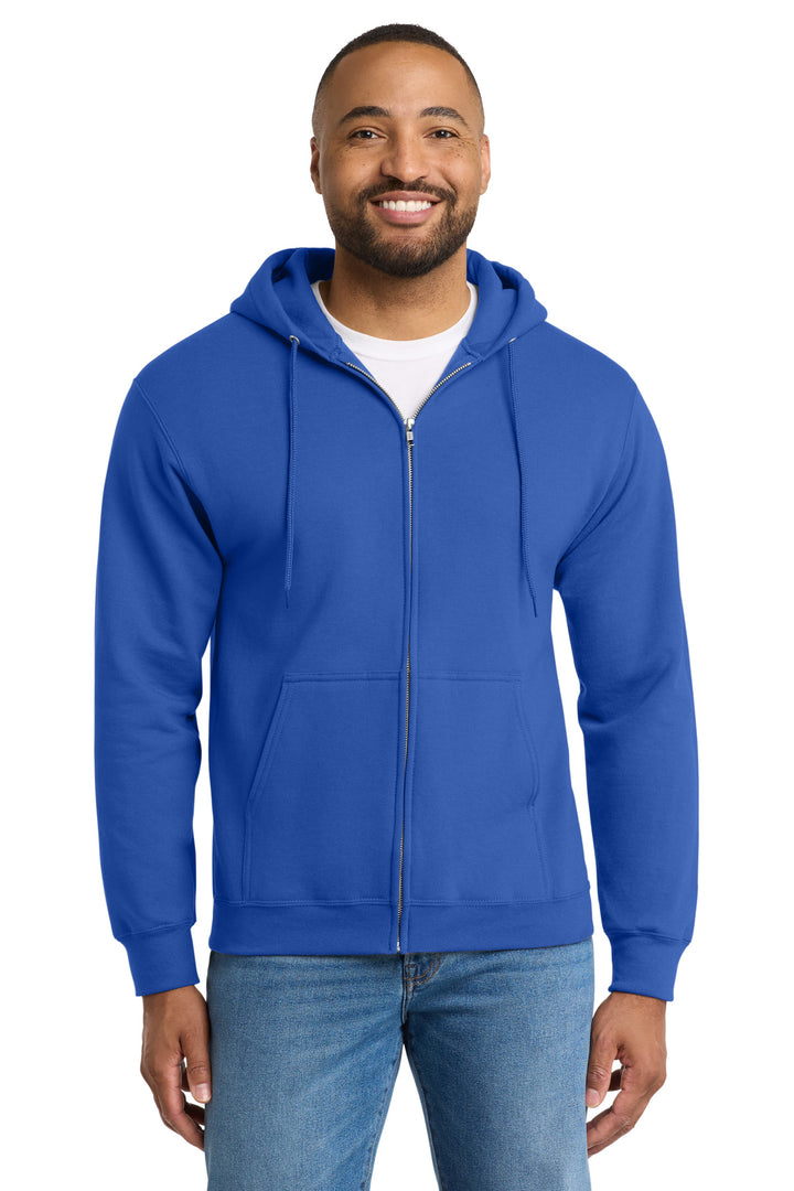 Port &amp; Co Tall Essential Fleece Full-Zip Hooded Sweatshirt