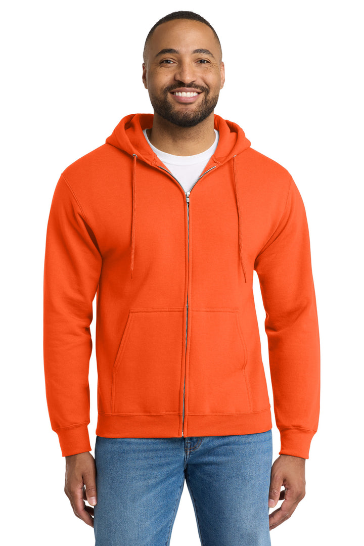 Port &amp; Co Tall Essential Fleece Full-Zip Hooded Sweatshirt