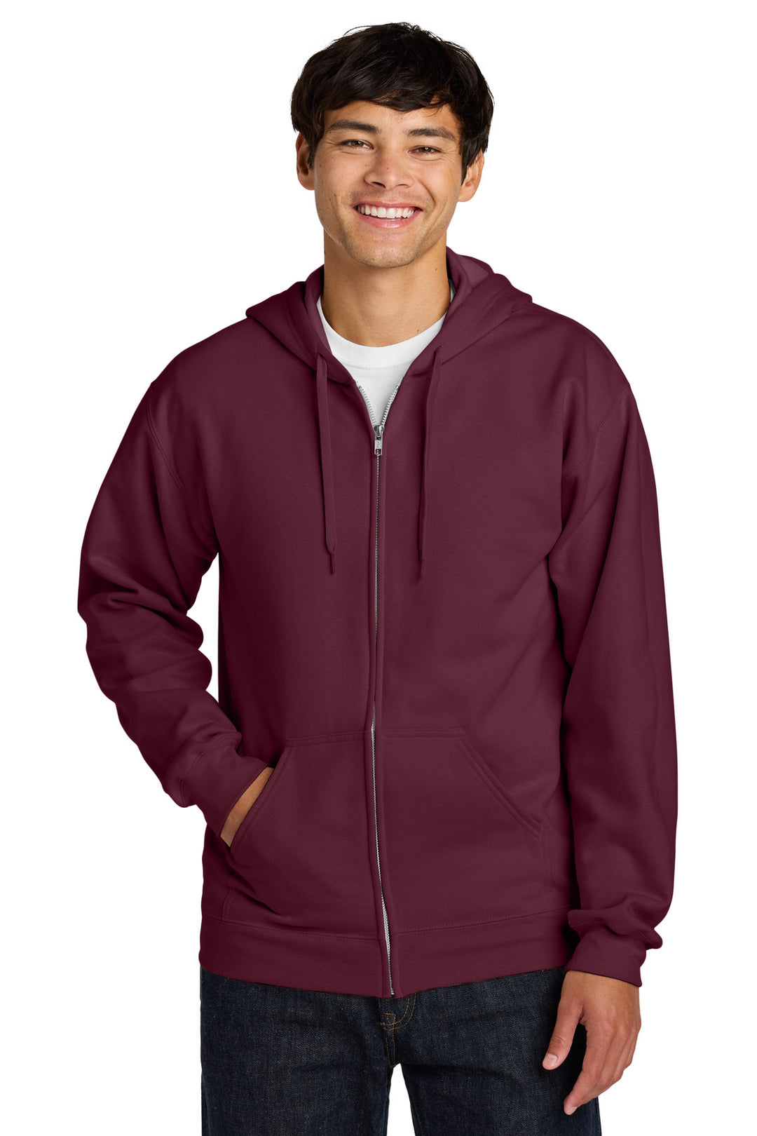 Gildan SF600 Softstyle  Midweight Fleece Full-Zip Hooded Sweatshirt