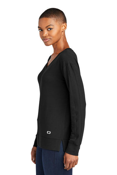 OGIO Ladies Luuma Flex Long Sleeve V-Neck LOG825 - BT Imprintables Shirts