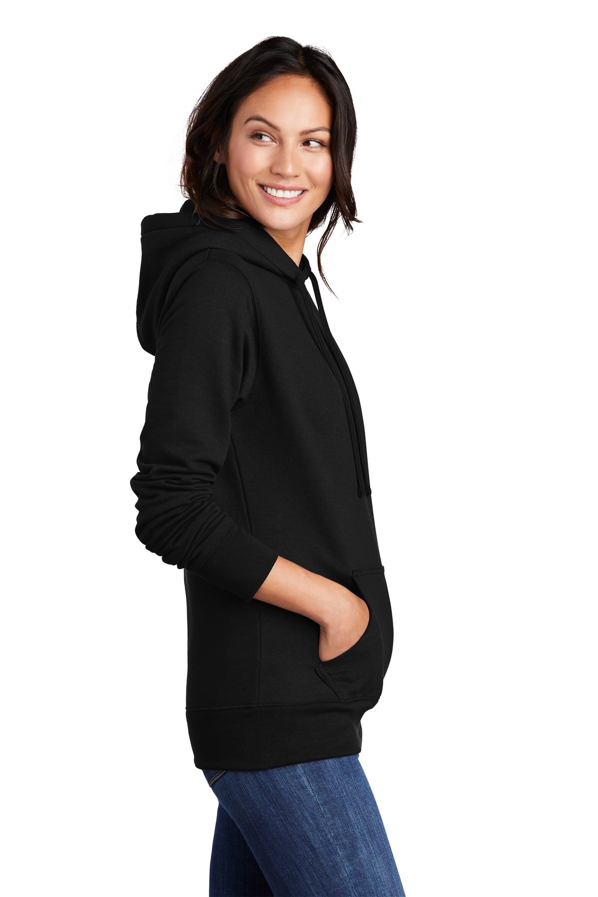 Port & Company Ladies Core Fleece Pullover Hooded Sweatshirt LPC78H - BT Imprintables Shirts