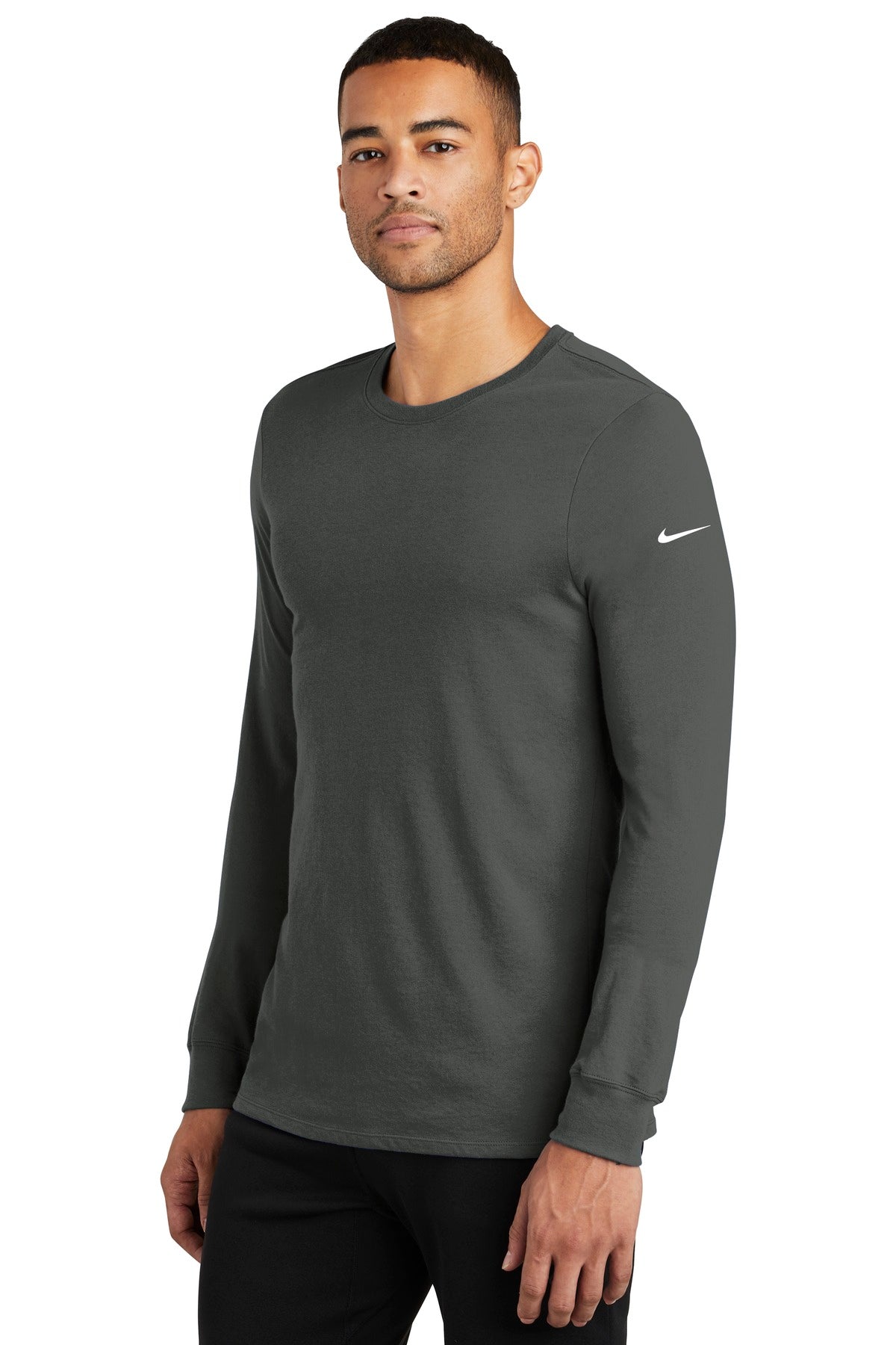 Nike Dri-FIT Cotton/Poly Long Sleeve Tee. NKBQ5230 - BT Imprintables Shirts