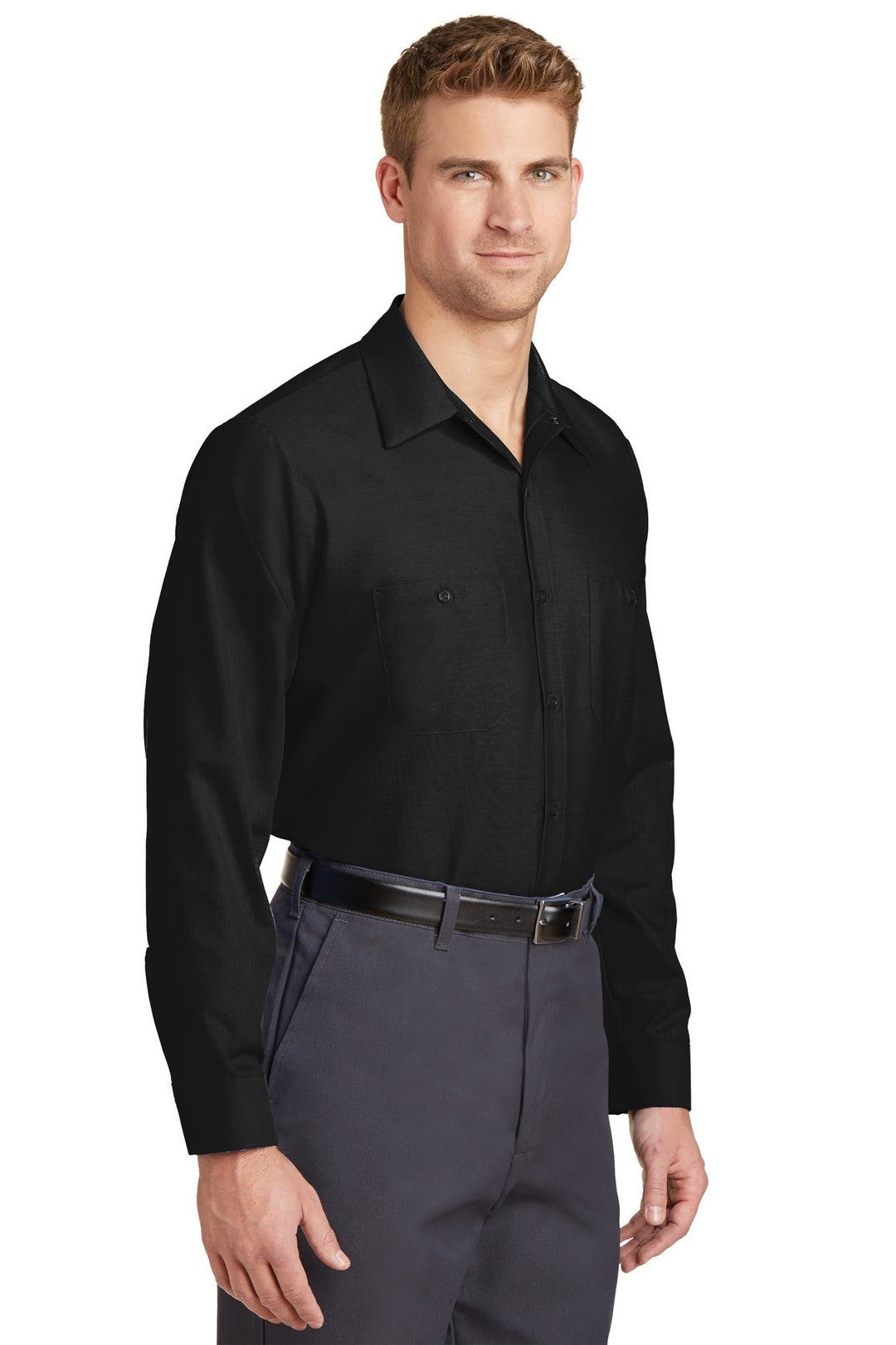 Red Kap Long Sleeve Industrial Work Shirt. SP14