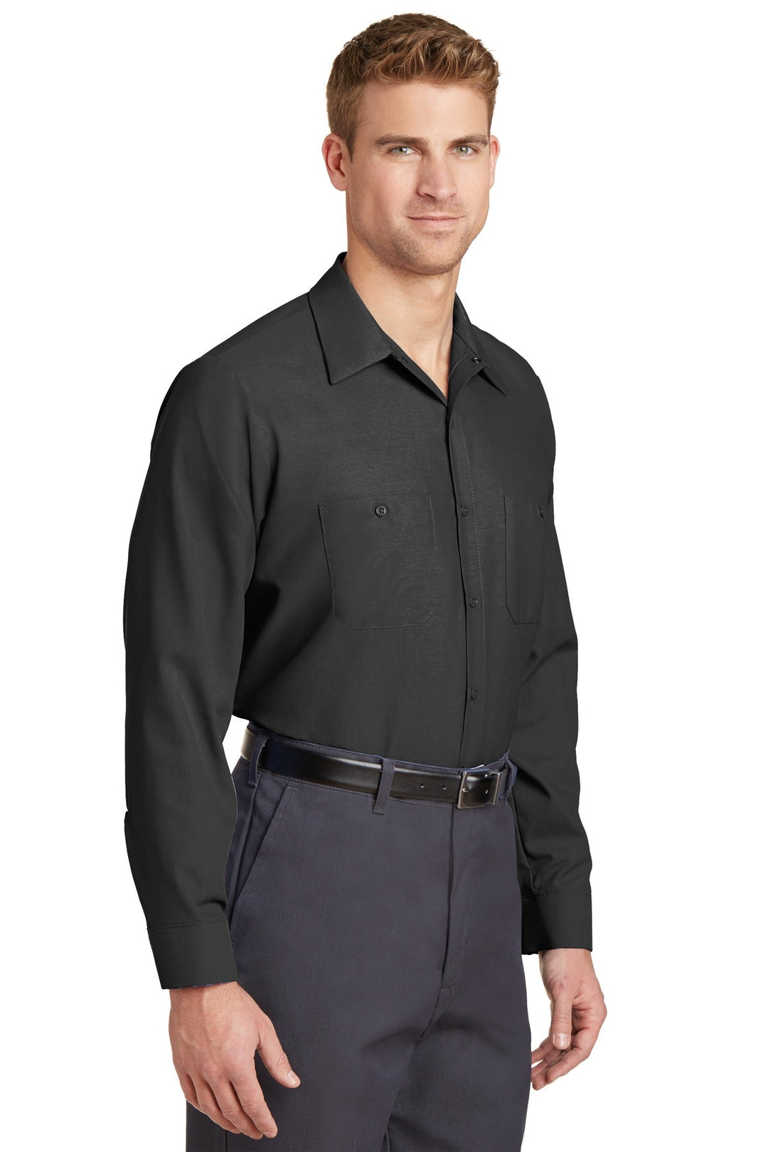 Red Kap Long Sleeve Industrial Work Shirt. SP14