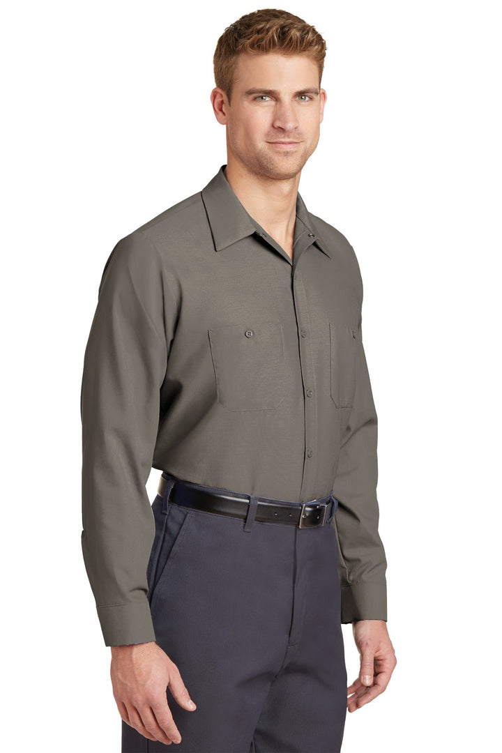 Red Kap Long Sleeve Industrial Work Shirt. SP14