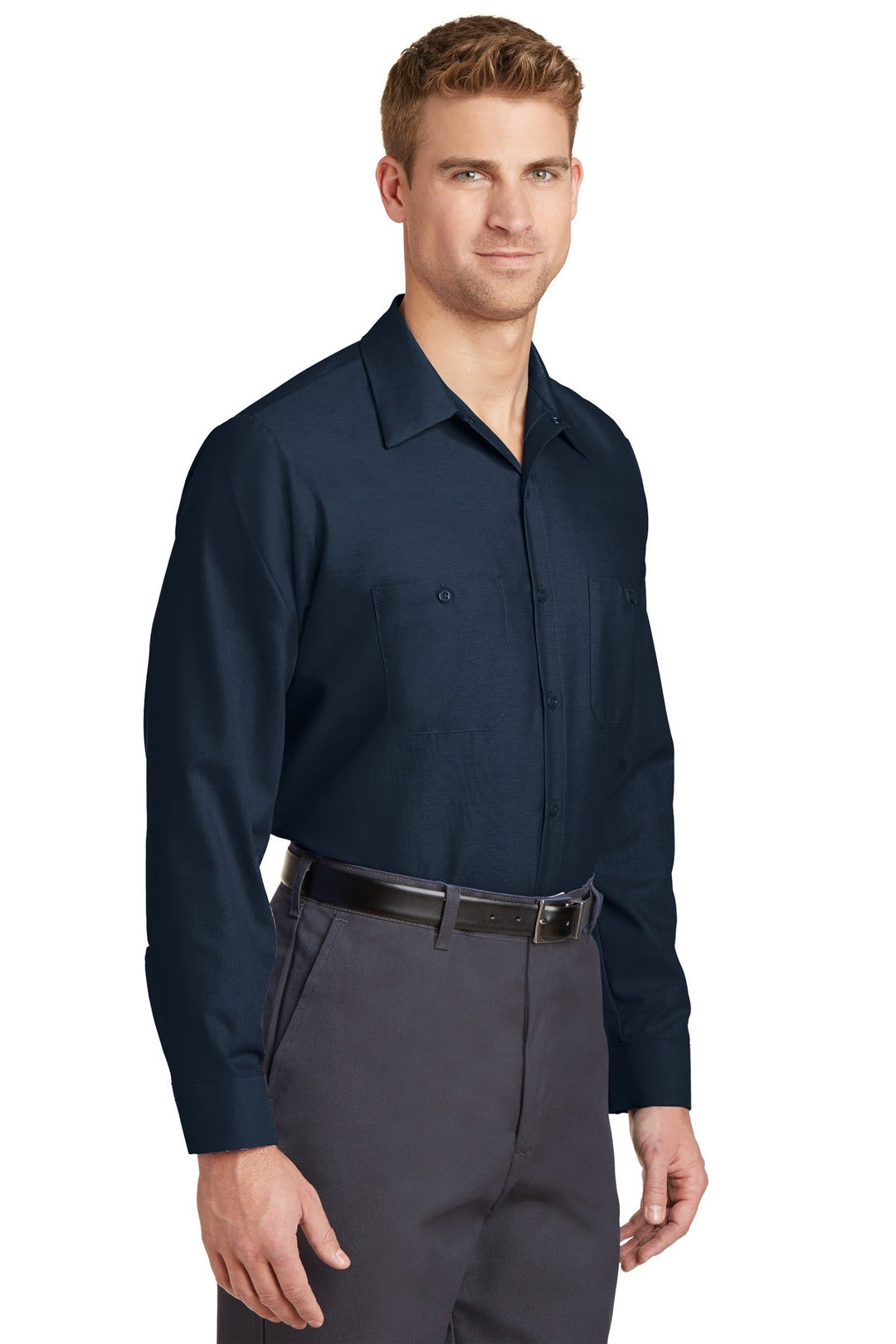 Red Kap Long Sleeve Industrial Work Shirt. SP14