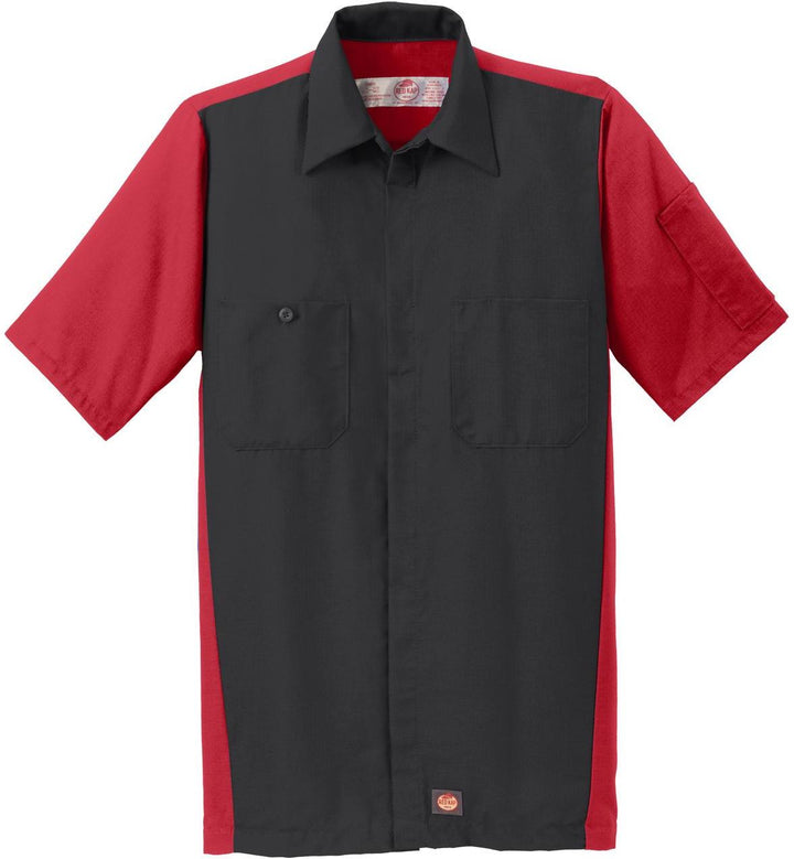 Red Kap Short Sleeve Ripstop Crew Shirt. SY20