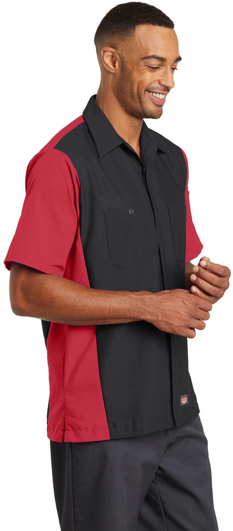 Red Kap Short Sleeve Ripstop Crew Shirt. SY20