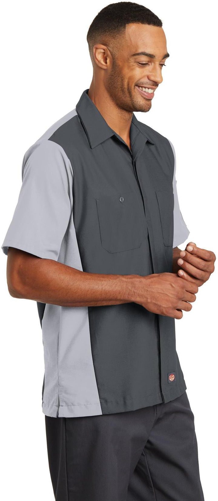 Red Kap Short Sleeve Ripstop Crew Shirt. SY20